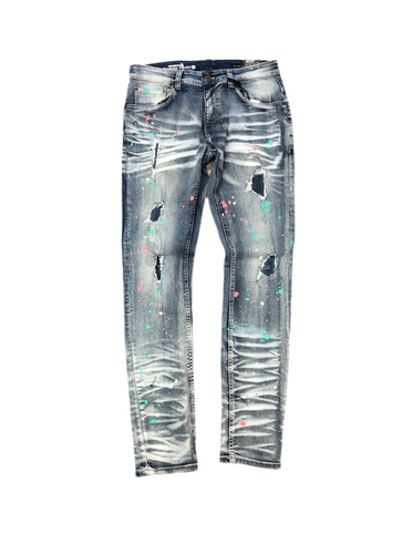 Jeans (w/Paint Dots)
