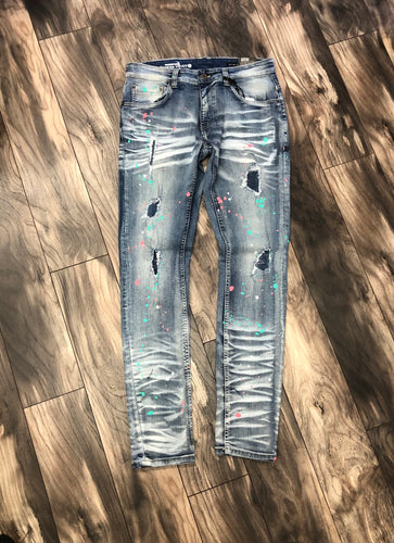 Jeans (w/Paint Dots)